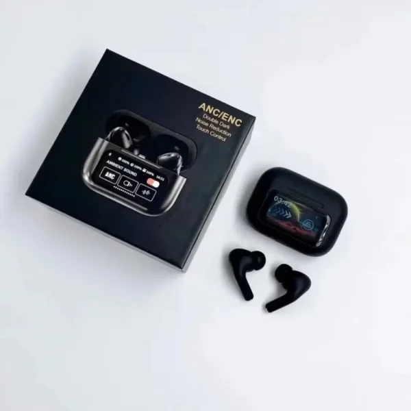 A9 Pro ANC Touchscreen Wireless Earbuds - Image 2