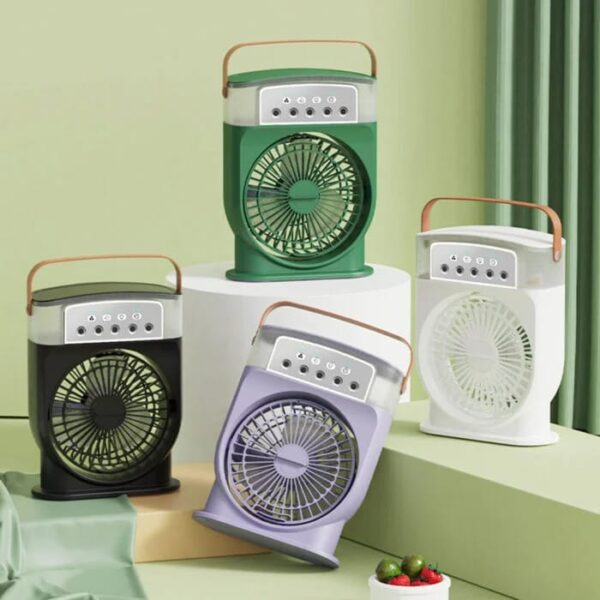 Extonic ET-C702 3-in-1 USB Fan – Air Cooler & LED Night Light - Image 2