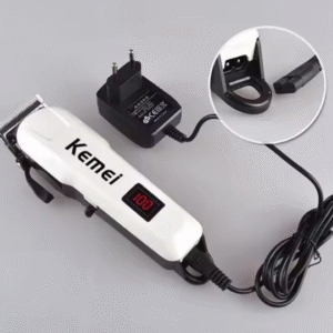 Kemei Rechargeable Hair Clipper – Stainless Steel Blade Trimmer