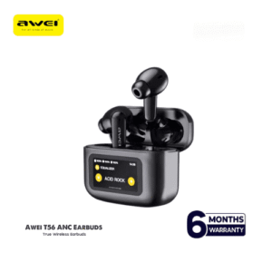 Awei T56 ANC Earbuds – LED Display, Bluetooth 5.4, Deep Noise Cancelling