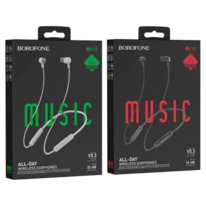 BOROFONE BE58 Wireless Earphones – 15H Playtime & Bluetooth 5.3