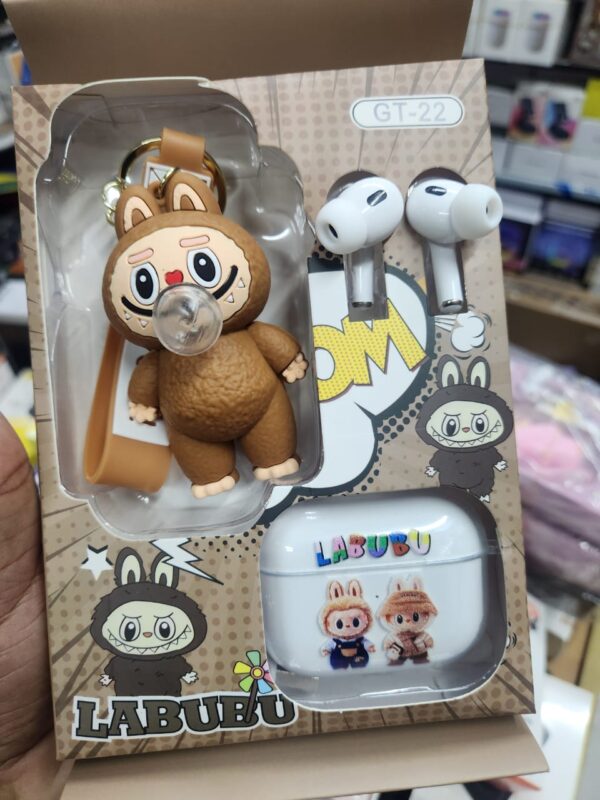 Labubu GT-23 Wireless Earbuds – Cute Cartoon Toy & Stereo Sound - Image 3