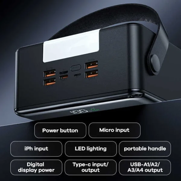 Remax FP-1 100,000mAh Power Bank 27W+22.5W Fast Charge - Image 3