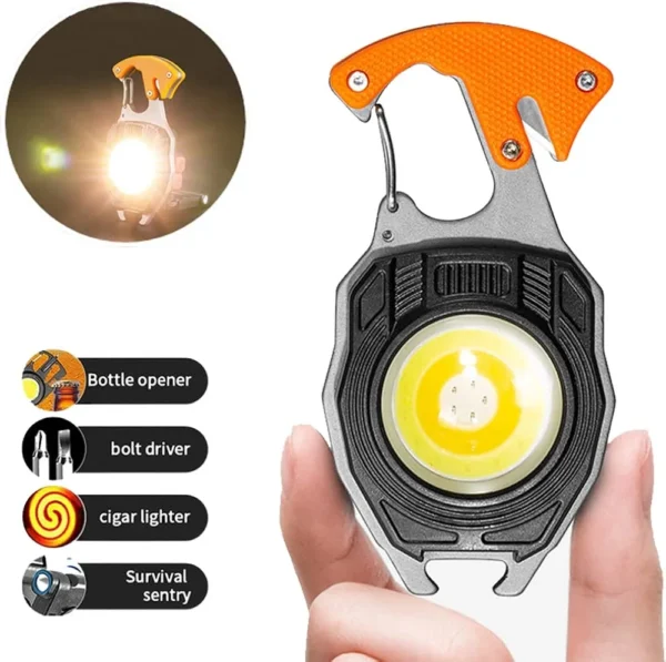 Keychain LED Flashlight – 800 Lumens Multi-tool Torch