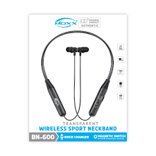 Moxx BN-600 Wireless Neckband – 25H Music & Bass Boost