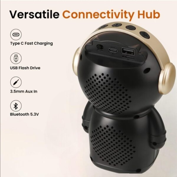 Wrader X808 Wireless Bluetooth Speaker | RGB Light - Image 4