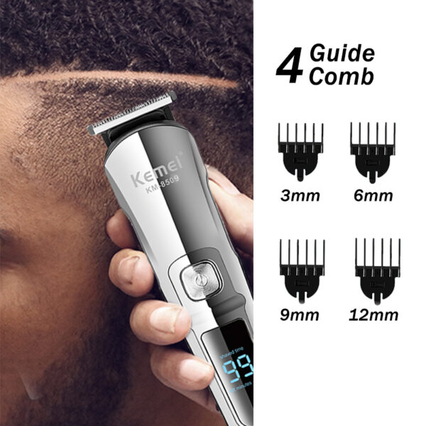 Kemei KM-8509 Waterproof Hair Clipper & Beard Trimmer - Image 4