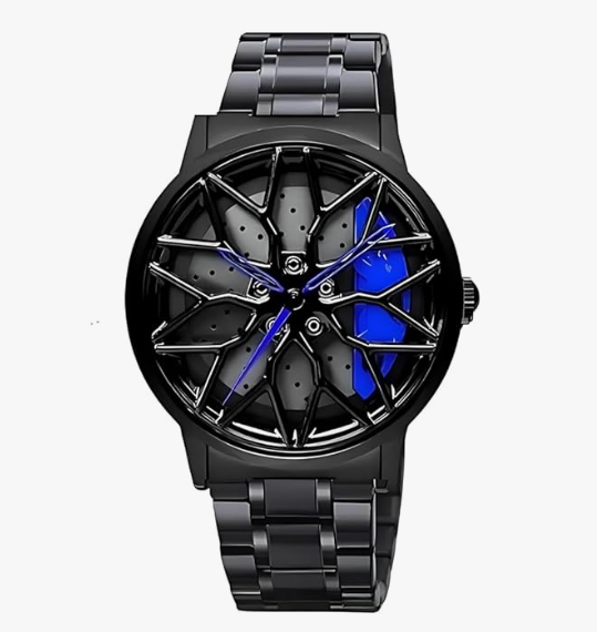 Men’s Car Wheel Quartz Watch | Rotating Rim Design - Image 2