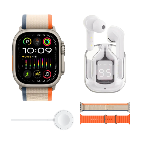 D100 Sports Smart Watch + T6 Earbuds | Super AMOLED