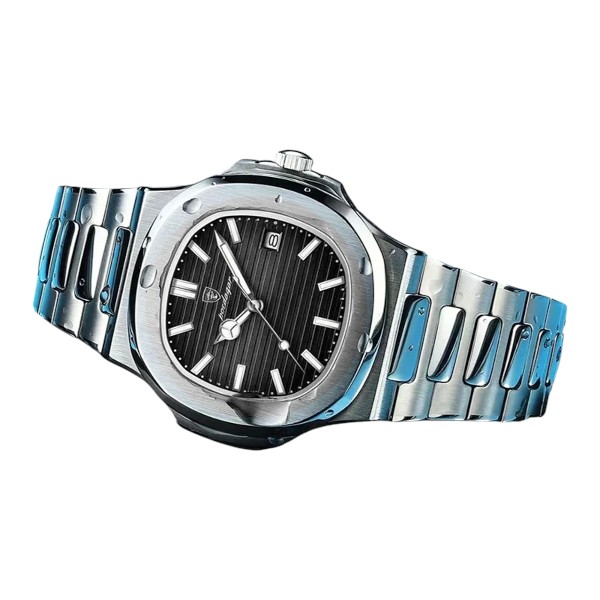 Poedagar Classic Men’s Watch – Stainless Steel Quartz - Image 4